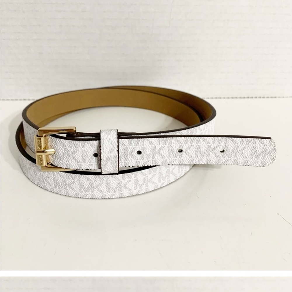 White/Grey MK belt size small
